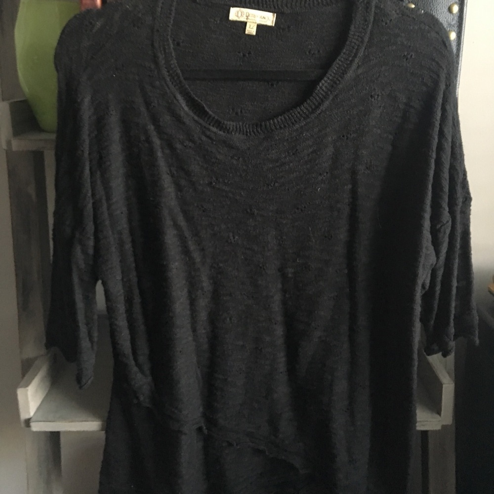 Black knit sweater